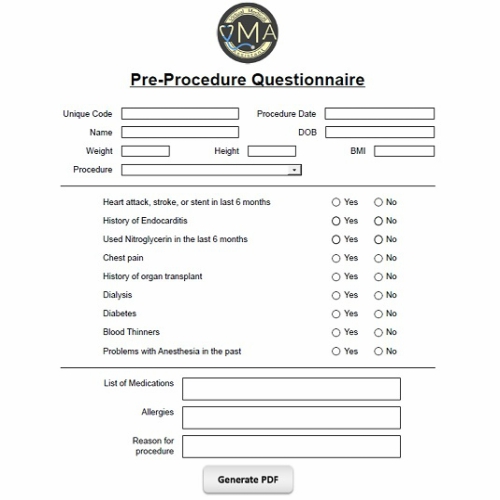 VMA Web Application Screenshot